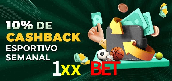 10% de bônus de cashback na 1xx bet