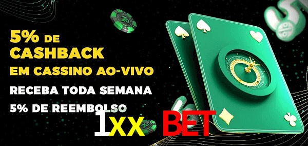 Promoções do cassino ao Vivo 1xx bet